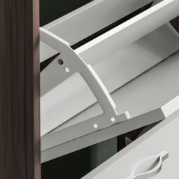Home Discount Vida Designs 2 Drawer Shoe Cabinet Organizer Storage in White - thumbnail 6