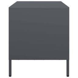 Berkfield Home TV Cabinet Anthracite 68x39x43.5 cm Cold-rolled Steel in Charcoal - thumbnail 6