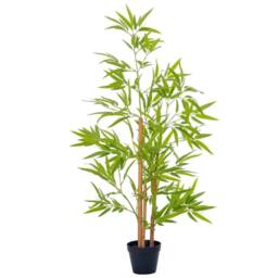 Kelvenix Set of 2 120cm/4FT Artificial Bamboo Trees Plant in Green - Size: 0.6m2 - thumbnail 1