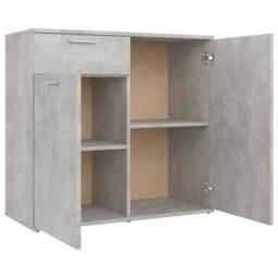 Berkfield Home Sideboard Concrete Grey 80x36x75 cm Engineered Wood - Size: 80 x 36 x 75 cm - thumbnail 8