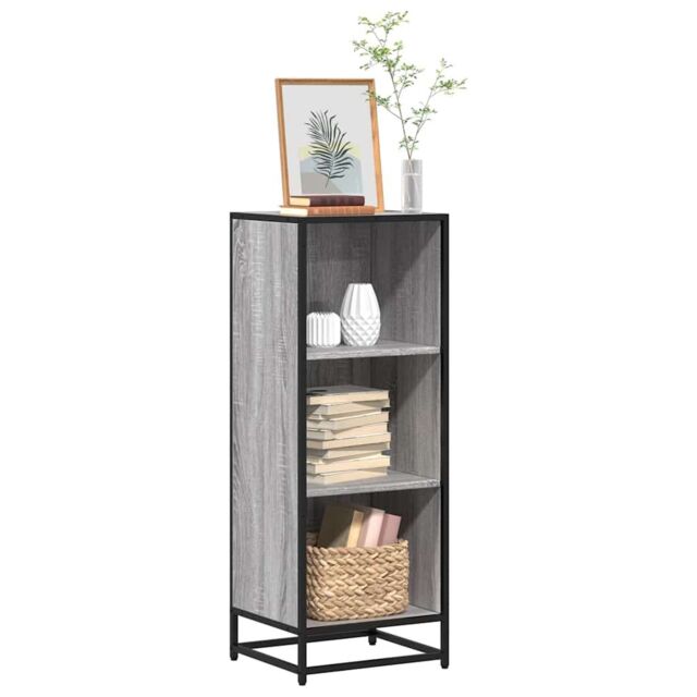 Berkfield Home Book Cabinet Grey Sonoma 40x35x107.5 cm Engineered Wood - image 1