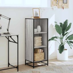 Berkfield Home Book Cabinet Grey Sonoma 40x35x107.5 cm Engineered Wood - thumbnail 3