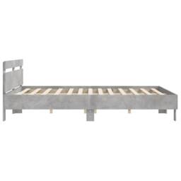 Berkfield Home Bed Frame without Mattress Concrete Grey 200x200 cm - thumbnail 6
