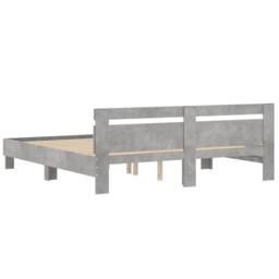 Berkfield Home Bed Frame without Mattress Concrete Grey 200x200 cm - thumbnail 7