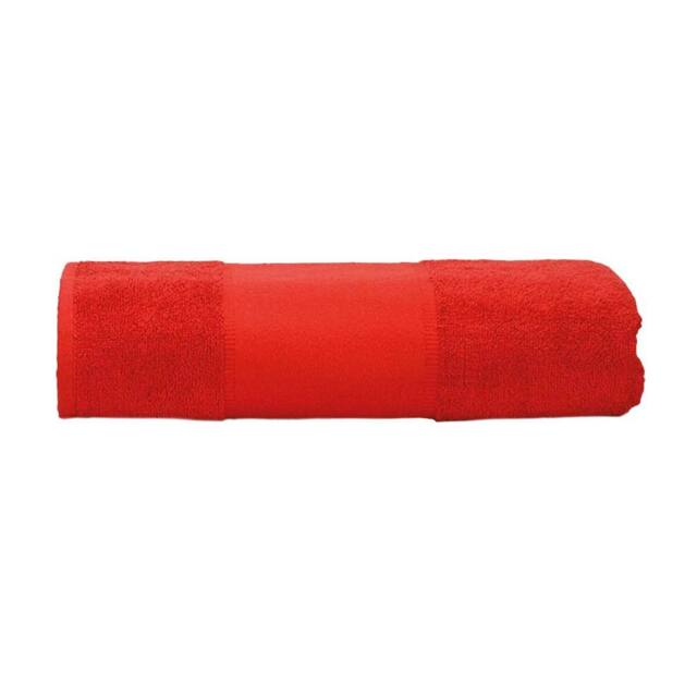 ARTG Print-Me Bath Towel in Red - image 1