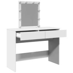 Berkfield Home Beautiful Dressing Table with LED White 100x40x130 cm - Size: 100 x 40 x 130 cm - thumbnail 9