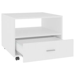 Berkfield Home Coffee Table White 55x55x40 cm Engineered Wood - Size: 55 x 55 x 40 cm - thumbnail 6