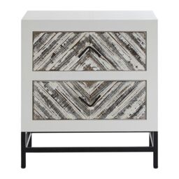 Lombok 2 Drawer Cabinet, Natural Wood Cabinet, Delivered Fully Assembled