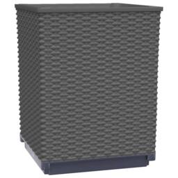 Berkfield Home Planters 4 pcs Black 30x30x37 cm Polypropylene - Size: 30 x 30 x 37 cm - thumbnail 4