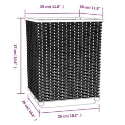 Berkfield Home Planters 4 pcs Black 30x30x37 cm Polypropylene - Size: 30 x 30 x 37 cm - thumbnail 8