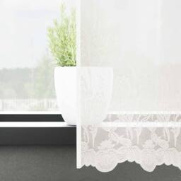 Berkfield Home Traditional Curtains with Curtains Floral White 600 x 140 cm Polyester
