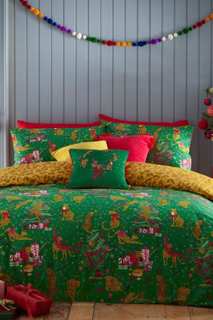Furn Purrfect Christmas Reversible Duvet Cover Set - Size: Toddler - image 1
