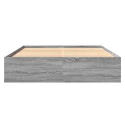 Berkfield Home Bed Frame without Mattress Grey Sonoma 150x200 cm King Size Engineered Wood - thumbnail 5