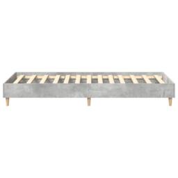 Berkfield Home Bed Frame No Mattress Concrete Grey 100x200 cm Engineered Wood - thumbnail 6