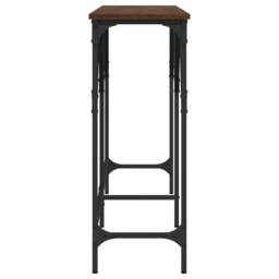 Berkfield Home Console Table Brown Oak 180x29x75 cm Engineered Wood - Size: 180 x 29 x 75 cm - thumbnail 5
