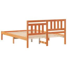 Berkfield Home Modern with Headboard Wax brown 120 x 200 cm Solid pine wood - thumbnail 7