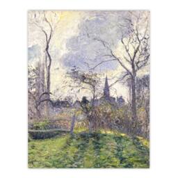 Artery8 The Bell Tower of Bazincourt Pissarro Framed Wall Art Print - Size: A4 - thumbnail 3