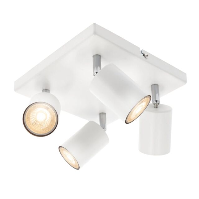 CGC Lighting 'Jack' Square White Four Head GU10 Ceiling Spot Light - image 1