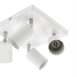 CGC Lighting 'Jack' Square White Four Head GU10 Ceiling Spot Light - thumbnail 5