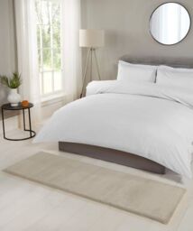 The Linen Consultancy TLC 5 Star Hotel Concept Luxury Faux Fur Natural Rug - Size: 133 cm diameter - thumbnail 2