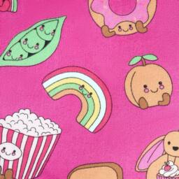 OHS Sweetie Pies Beach Towel Bath Travel Quick Dry Microfibre Absorbent in Magenta - thumbnail 5