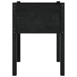 Berkfield Home Garden Planters 2 pcs Black 50x50x70 cm Solid Pinewood - Size: 50 x 50 x 70 cm - thumbnail 5