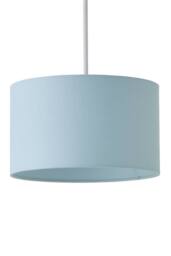 ValueLights Reni Duck Egg Blue Fabric Easy Fit Drum Ceiling Lamp Shade - Size: Large - thumbnail 6