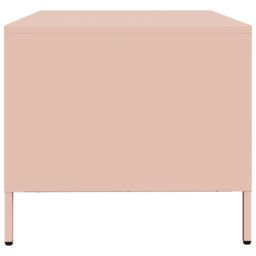 Berkfield Home Coffee Table Pink 101.5x50x43.5 cm Cold-rolled Steel - thumbnail 6