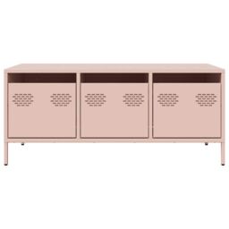 Berkfield Home Coffee Table Pink 101.5x50x43.5 cm Cold-rolled Steel - thumbnail 4