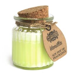 KDMD Vanilla Soy Pot of Fragrance Candles - (Set of 2) in Green - thumbnail 1