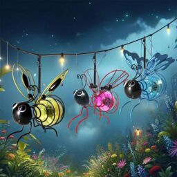 Leaper Garden Decoration Hanging Luminous Simulation Insect Ornament in Gold - thumbnail 5