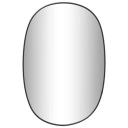 Berkfield Home Wall Mirror Black 50x35 cm - thumbnail 1