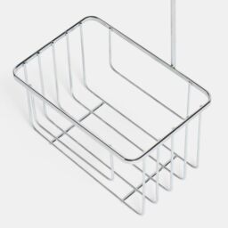 OHS Metal Shower Caddy Hanging Shampoo Organiser Storage in Metallic Silver - thumbnail 5