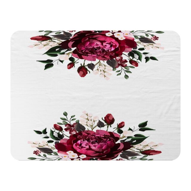 Benjamin Tate Design Open Roses Blanket in Natural - Size: 120 cm x 150 cm - image 1