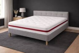 Chester & Oakley Very Firm 1500 Pocket Spring Mattress in White - Size: Small Single - thumbnail 1