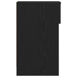 Berkfield Home Bedside Cabinet with Drawer Black Oak 20x36x60 cm - Size: 20 x 36 x 60 cm - thumbnail 6