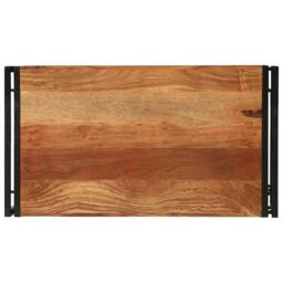 Berkfield Home Coffee Table 90x50x38 cm Solid Wood Acacia in Brown - Size: 90 x 50 x 38 cm - thumbnail 5