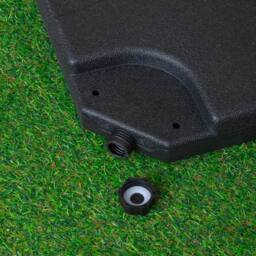 Samuel Alexander 3m Cantilever Banana Black Parasol. Crank Handle & Base Weights - thumbnail 6