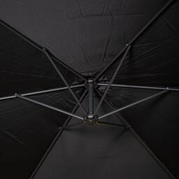 Samuel Alexander 3m Cantilever Banana Black Parasol. Crank Handle & Base Weights - thumbnail 8