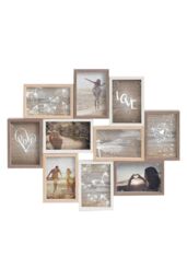 "nielsen Accent Photo Collage Frame for 10 Pictures 4x6"" - Mixed Wood Finishes in Natural"
