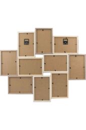 "nielsen Accent Photo Collage Frame for 10 Pictures 4x6"" - Mixed Wood Finishes in Natural" - thumbnail 6
