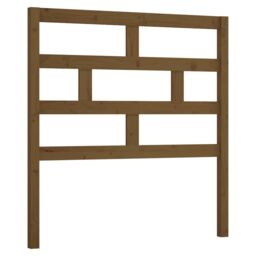 Berkfield Home Bed Headboard Honey Brown 81x4x100 cm Solid Wood Pine - Size: 81 x 4 x 100 cm - thumbnail 2