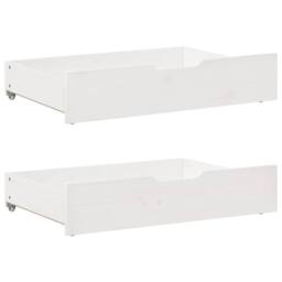 Berkfield Home Daybed with Trundle & Drawers without Mattress White 90x190 cm Single - thumbnail 6