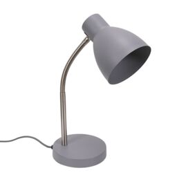 ValueLights Keela Adjustable Flexi Neck Desk Table Lamp with LED Bulb in Grey - thumbnail 2