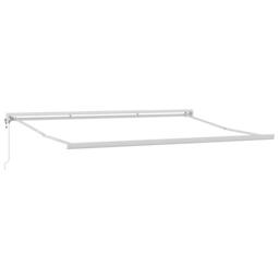 Berkfield Home Manual Retractable Awning Orange & Brown 350x250 cm - thumbnail 5