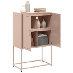 Berkfield Home TV Cabinet White 100.5x39x60.5 cm Steel - thumbnail 5