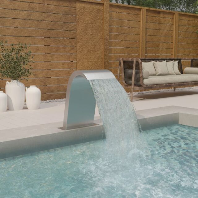 Berkfield Home Pool Fountain 50x30x60 cm Stainless Steel 304 in Silver - Size: 50 x 30 x 60 cm - image 1