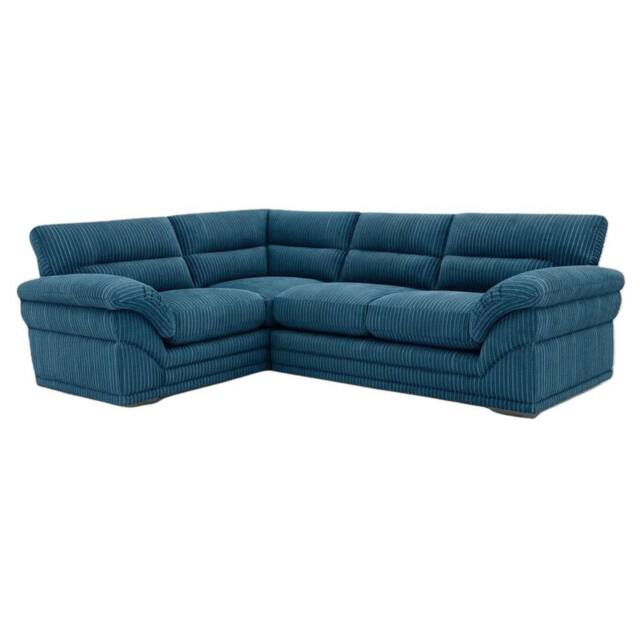 Bliss Furniture Amalfi Claude Right Hand 2 Piece Corner Sofa in Blue - Size: 4 Pack - image 1