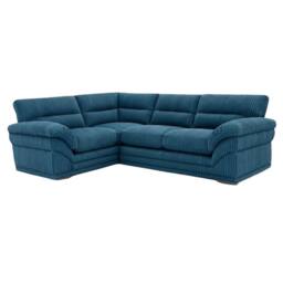 Bliss Furniture Amalfi Claude Right Hand 2 Piece Corner Sofa in Blue - Size: 4 Pack