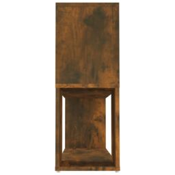 Berkfield Home Book Cabinet Smoked Oak 100x24x63 cm Engineered Wood in Brown - Size: 100 x 24 x 63 cm - thumbnail 6